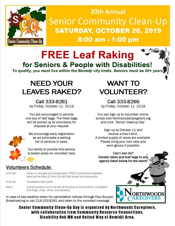 2019 SCC Flyer - Northwoods Caregivers